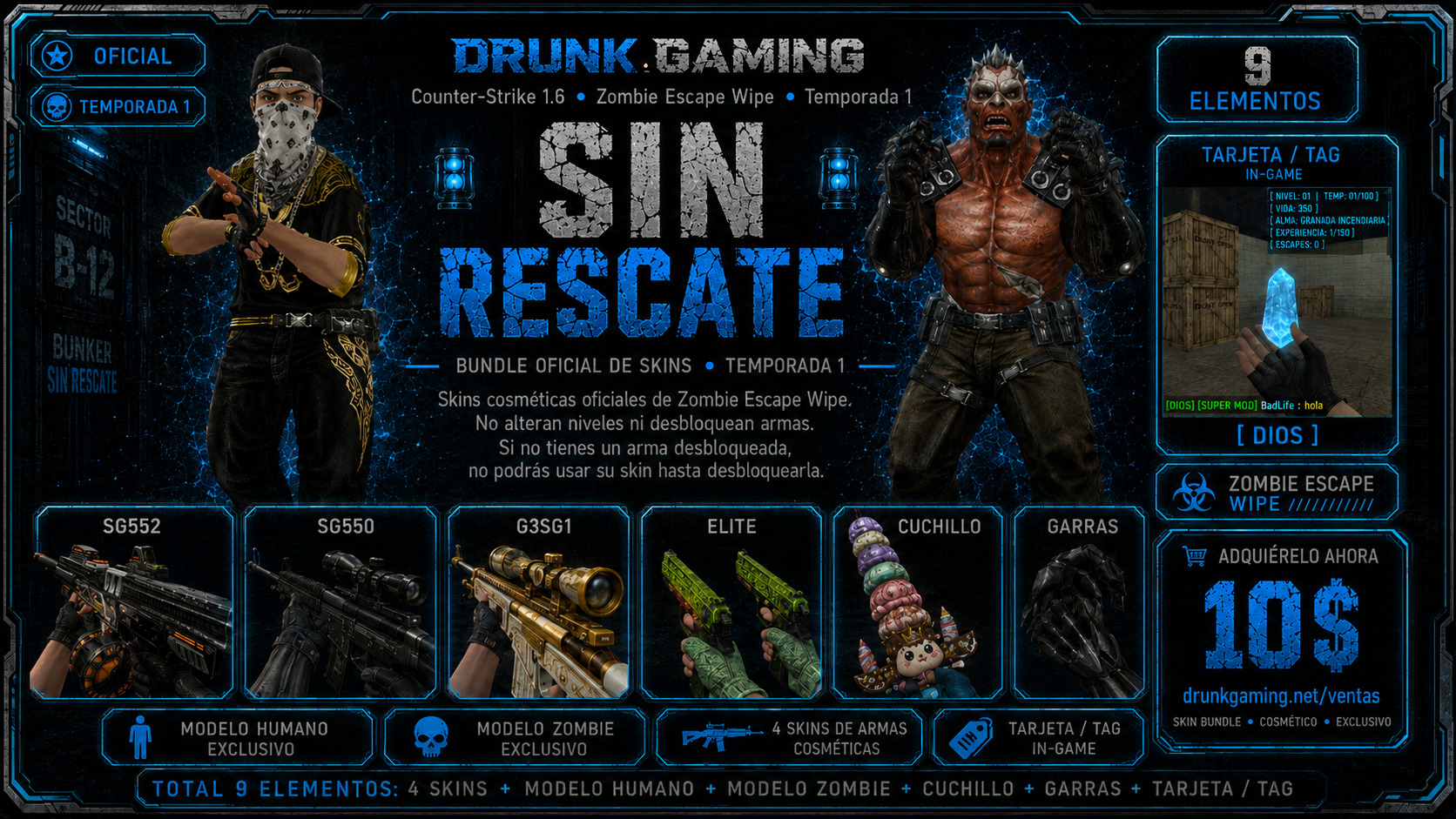 Bundle 5 Zombie Escape Wipe